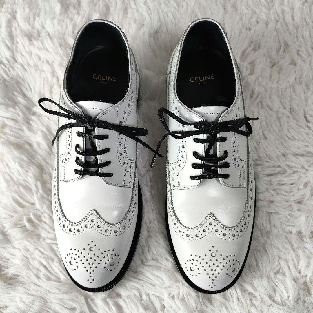 美品ラグジュアリー』 CELINE セリーヌ Army Brogue ウィング 美品ラグジュアリー』 CELINE セリーヌ Army Brogue ウィング