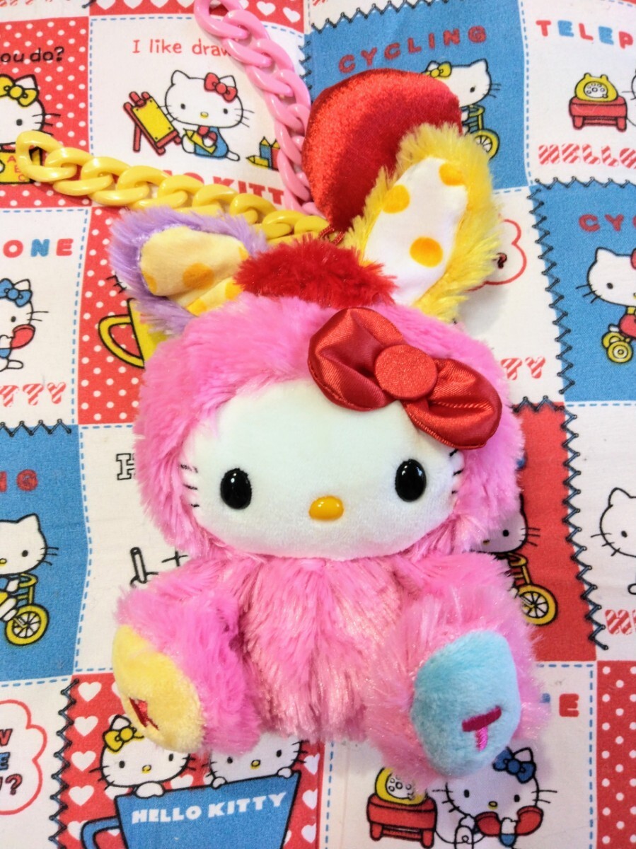サンリオ ハローキティ カラフルバニー うさぎ 2010年物 レア サンリオ ハローキティ カラフルバニー うさぎ 2010年物 レア