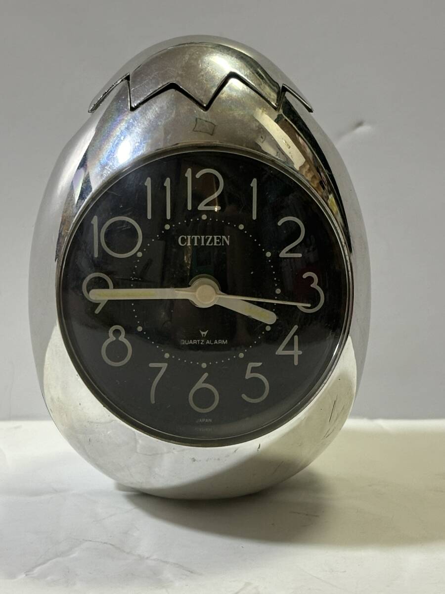 CITIZEN シチズン エッグ 時計 たまご型 目覚まし置時計 玉子型 CITIZEN シチズン エッグ 時計 たまご型 目覚まし置時計 玉子型