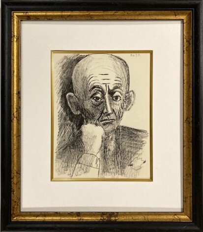 ≪　　パブロ・ピカソ　　≫　　リトグラフ 　 PORTRAIT DE D.H.KAHNWEILER 　 1964年　 　PABLO　PICASSO