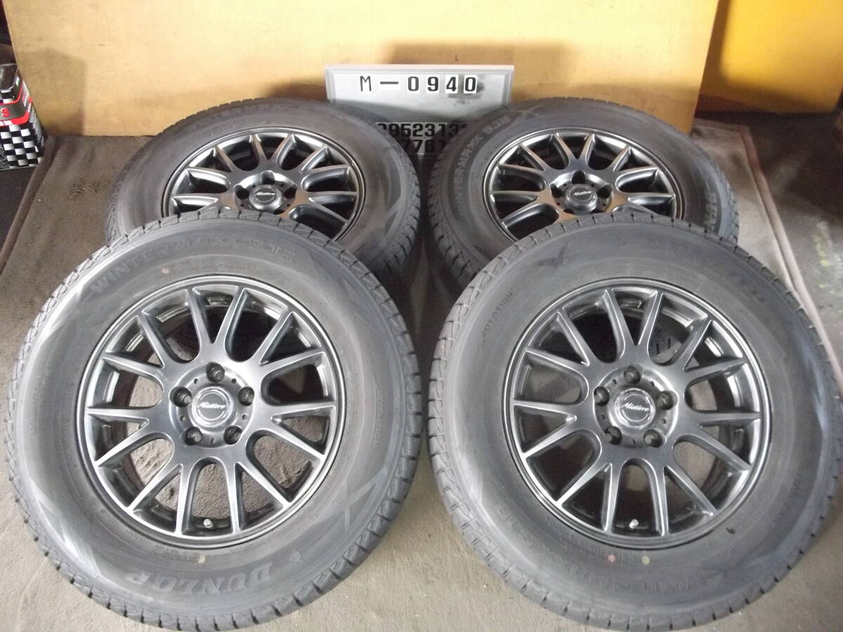 M-0940スタッドレス屋215/70R16アルミ付き４本（6.5J 114.3 5穴 +38)⑬　　　　本州送料込み