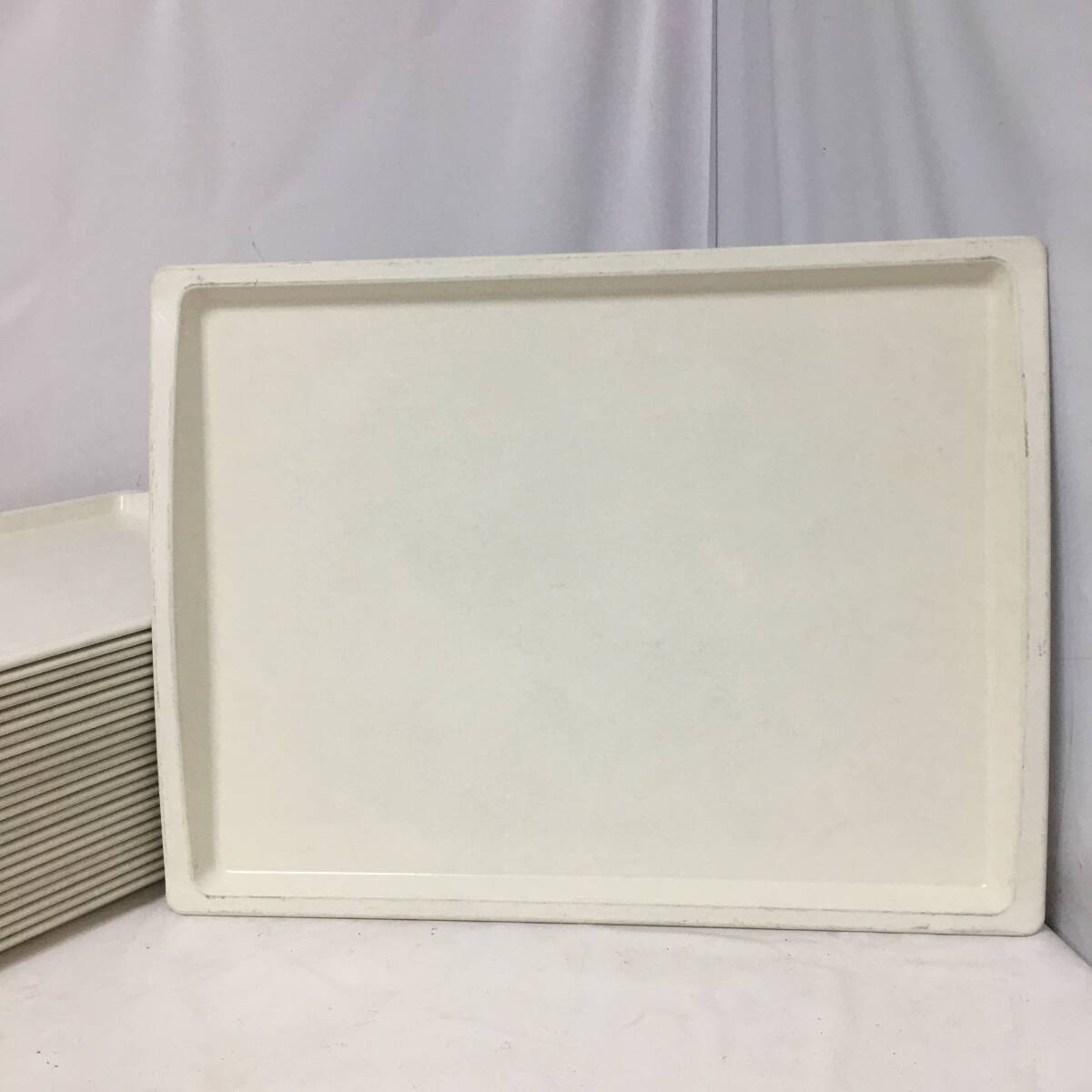 台和 Daiwa 繊維強化プラスチック製 スムーストレー 25枚 アイボリー A 送料無料 Daiwa|プラスチック製|飲食店|食堂|施設|FRP 10点セット