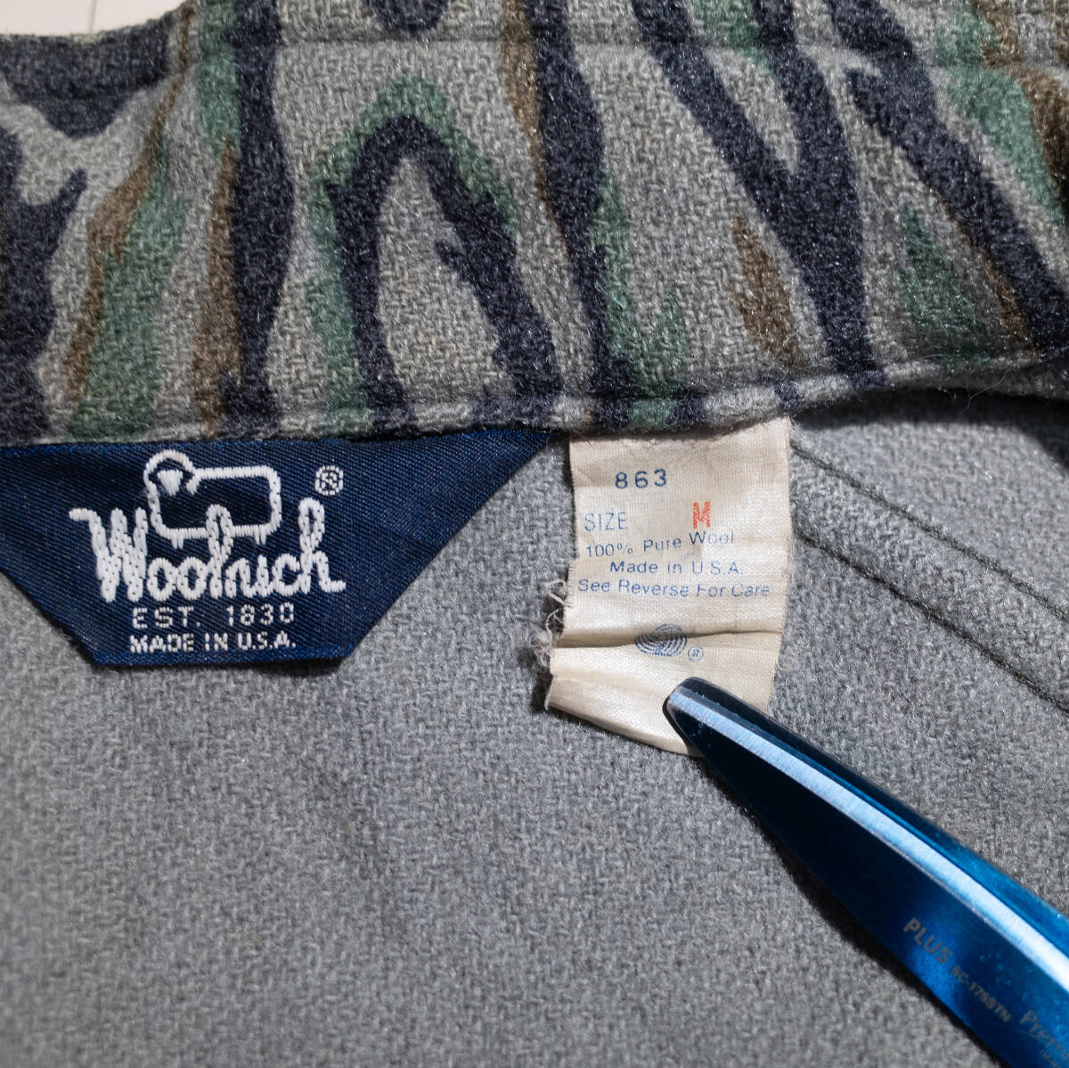 USA製】M / 80s WOOLRICH ウールリッチ SHADOW BARK CAMO USA製】M / 80s WOOLRICH ウールリッチ SHADOW BARK CAMO