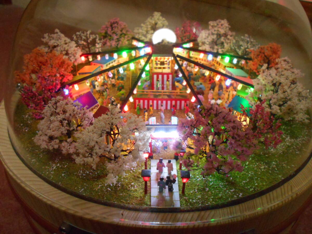 ジオラマ 桜祭り 梅祭り 盆踊り 露店 夜店 縁日 神社 春祭り ジオラマ 桜祭り 梅祭り 盆踊り 露店 夜店 縁日 神社 春祭り