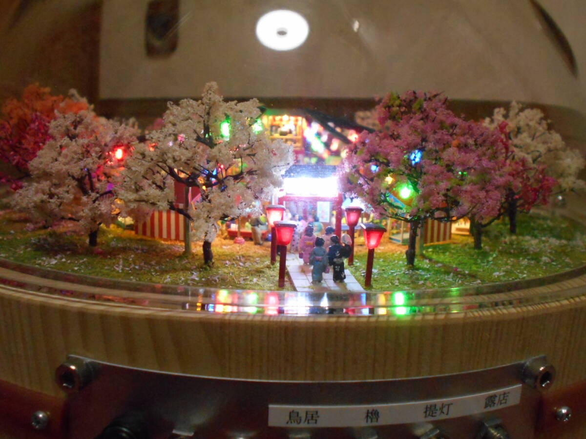 ジオラマ 桜祭り 梅祭り 盆踊り 露店 夜店 縁日 神社 春祭り ジオラマ 桜祭り 梅祭り 盆踊り 露店 夜店 縁日 神社 春祭り