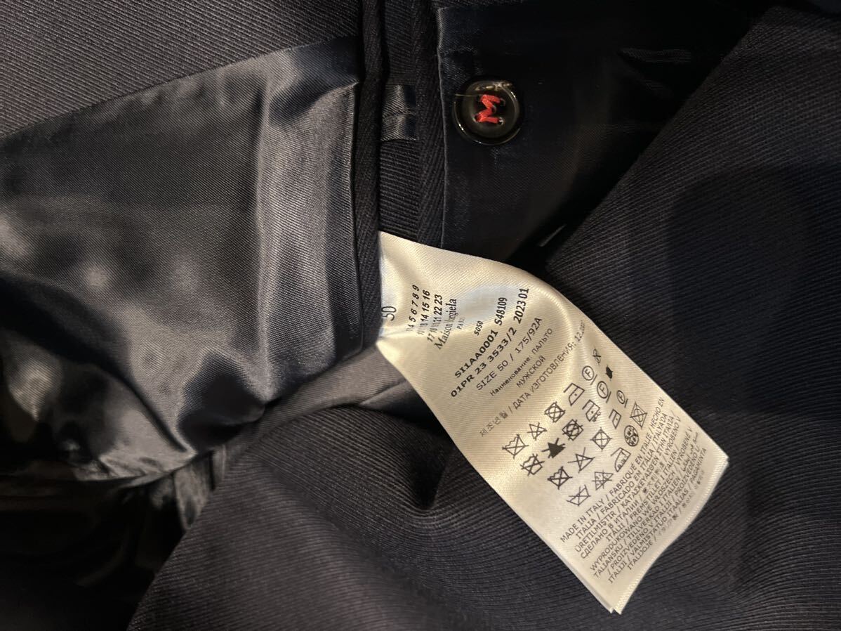 メゾンマルジェラ Maison Margiela ノーカラー コート ロング メゾンマルジェラ Maison Margiela ノーカラー コート ロング