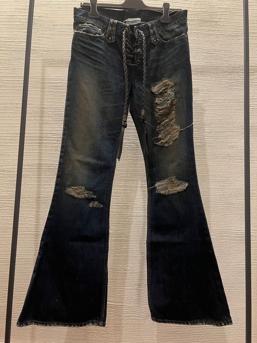 00s veronica flare denim led rechwe デニム japanese label 00s veronica flare denim led rechwe デニム japanese label