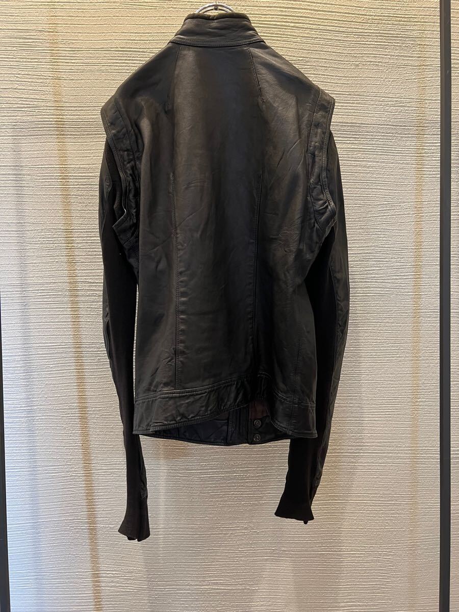 rick Owens リックオウエンス レイヤードレザージャケット rick Owens リックオウエンス レイヤードレザージャケット