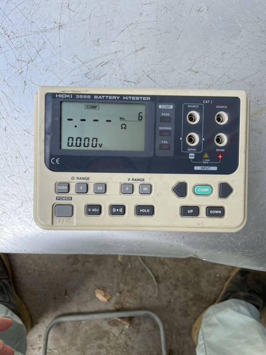 K58。HIOKI 3555 バッテリーハイテスター。通電チェックのみ K58。HIOKI 3555 バッテリーハイテスター。通電チェックのみ