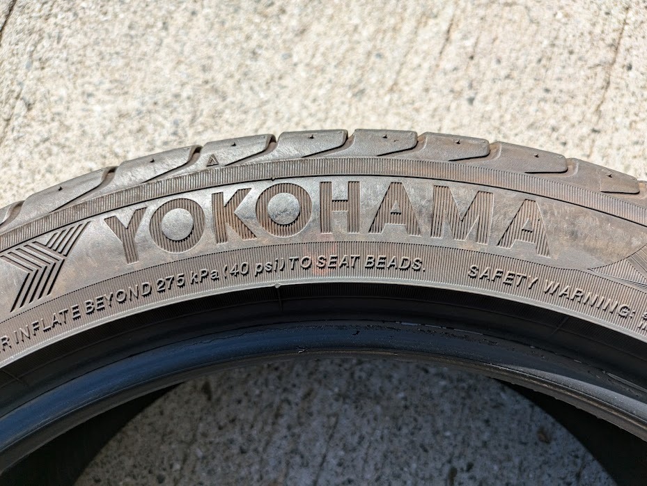 225/45ZR18 95Y XL YOKOHAMA アドバンスポーツ V105 中古品2本セット(F)
