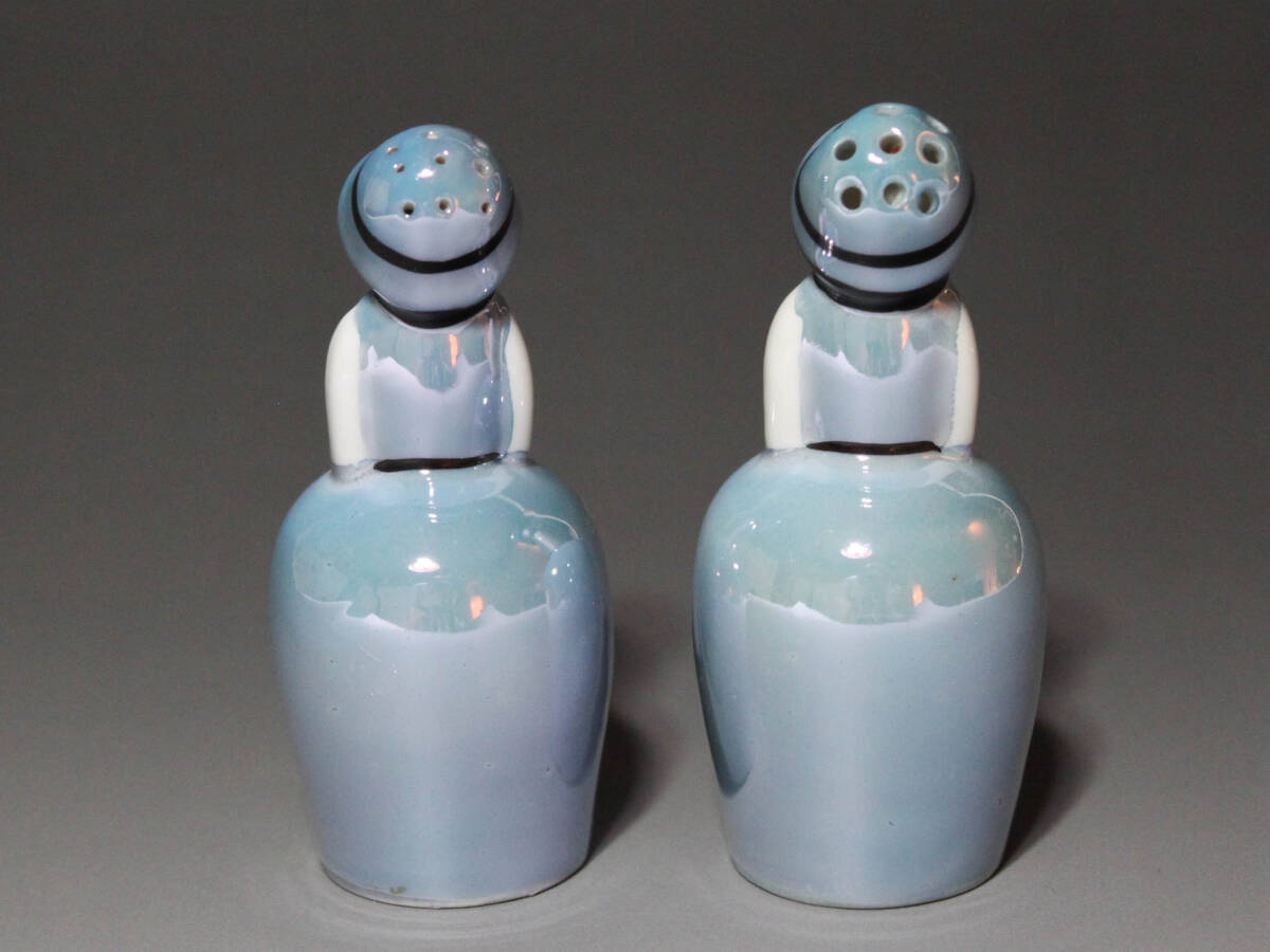 オールドノリタケ　ラスター彩　デコレディ ソルト&ペッパー ノリタケ オールドノリタケ デコレディー アールデコ ソルト