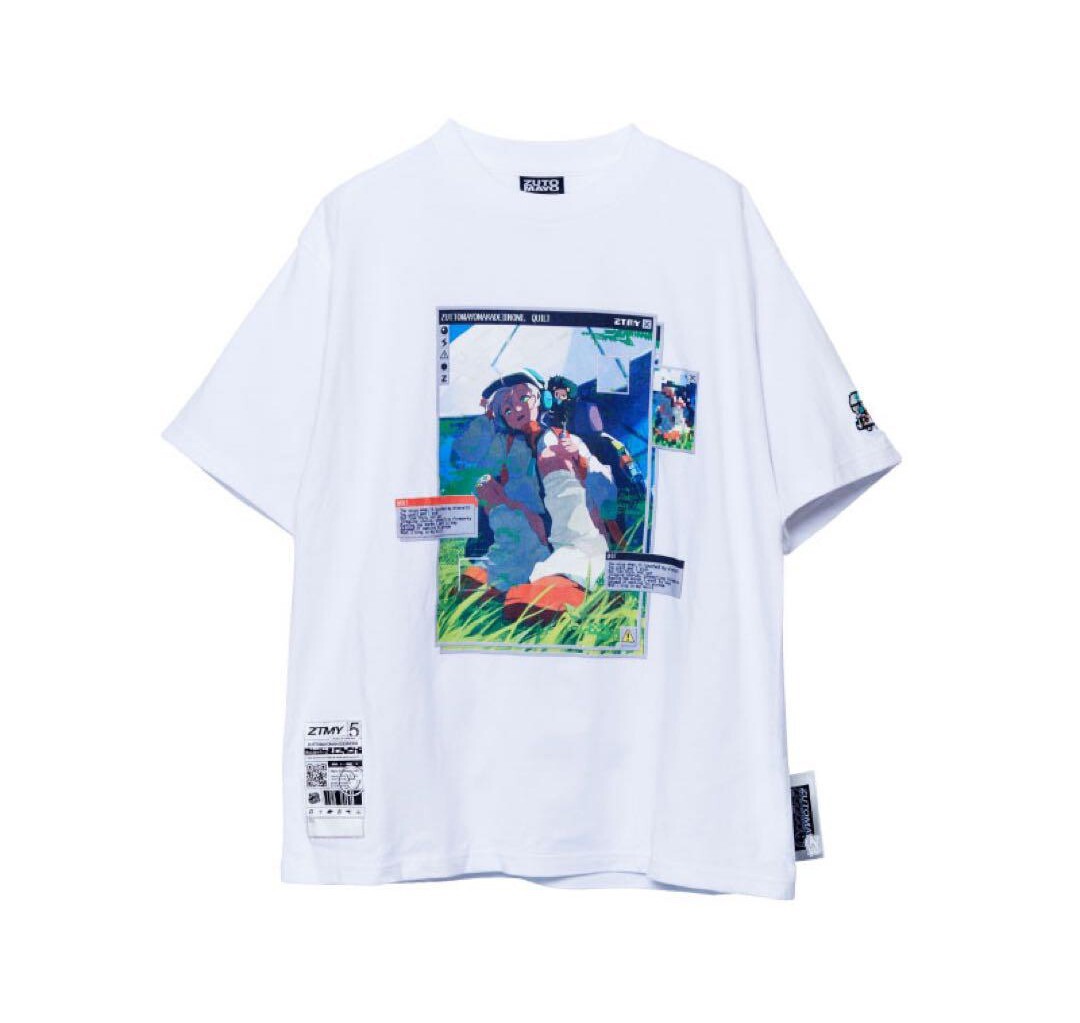 ずとまよ ZUTOMAYO NIRA ニラ 袖のキルト Tシャツ ずっと真夜中 ずとまよ ZUTOMAYO NIRA ニラ 袖のキルト Tシャツ ずっと真夜中