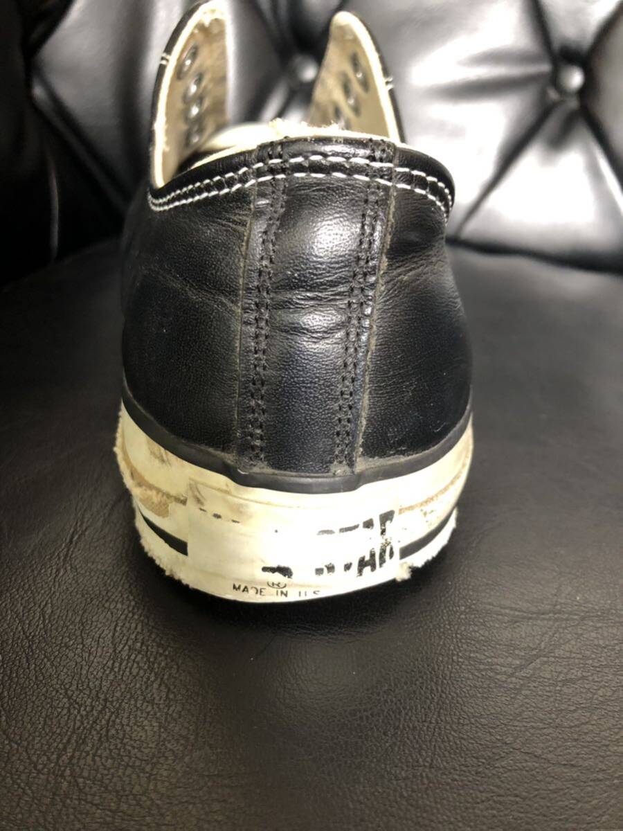 CONVERSE コンバース オールスター 黒 レザー27.5cm made in usa