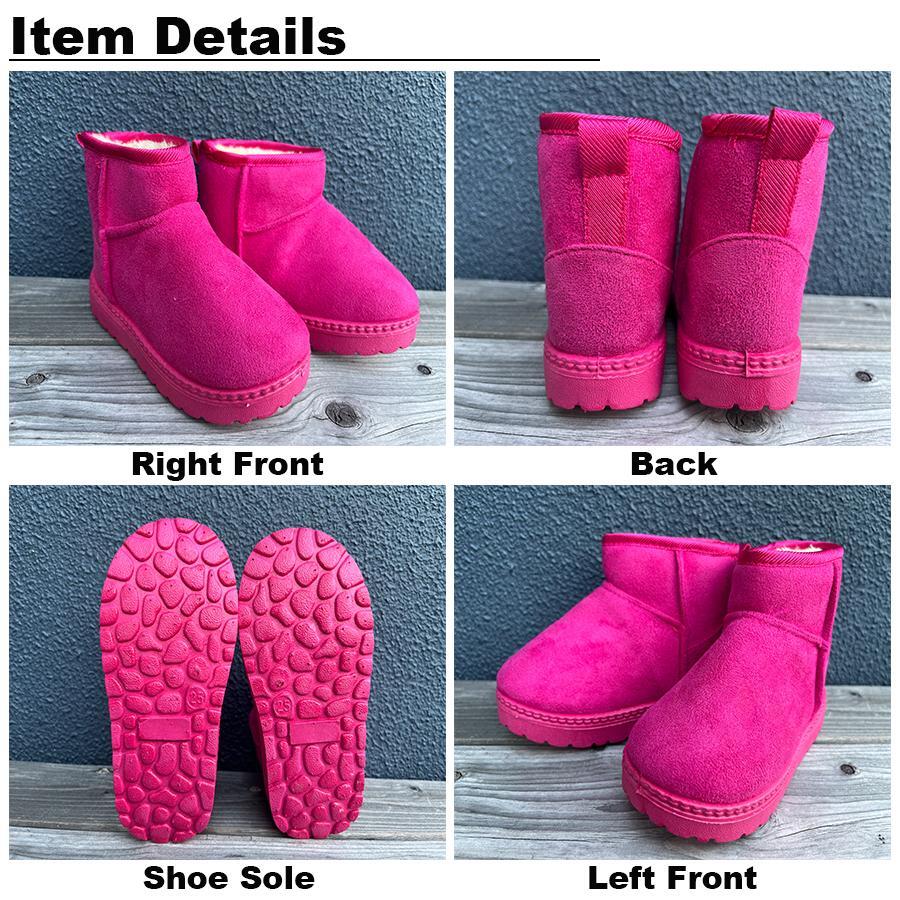 子供用 キッズ ムートン ブーツ 【ピンク 15cm】 ショート ムートンブーツ 女の子 男の子 ボアブーツ 区分60Y LB-105-15-PK（A)_画像6