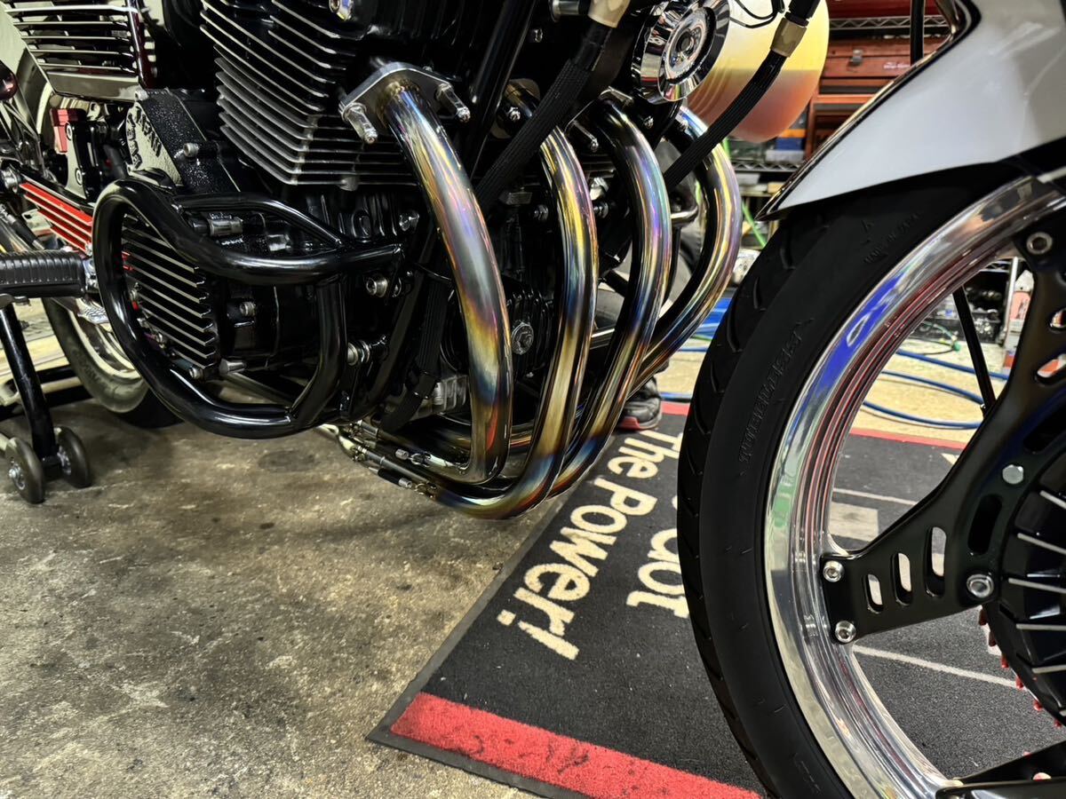 ホンダCBX400F サタケ 新作手曲げステンレスマフラー ホンダCBX400F サタケ 新作手曲げステンレスマフラー