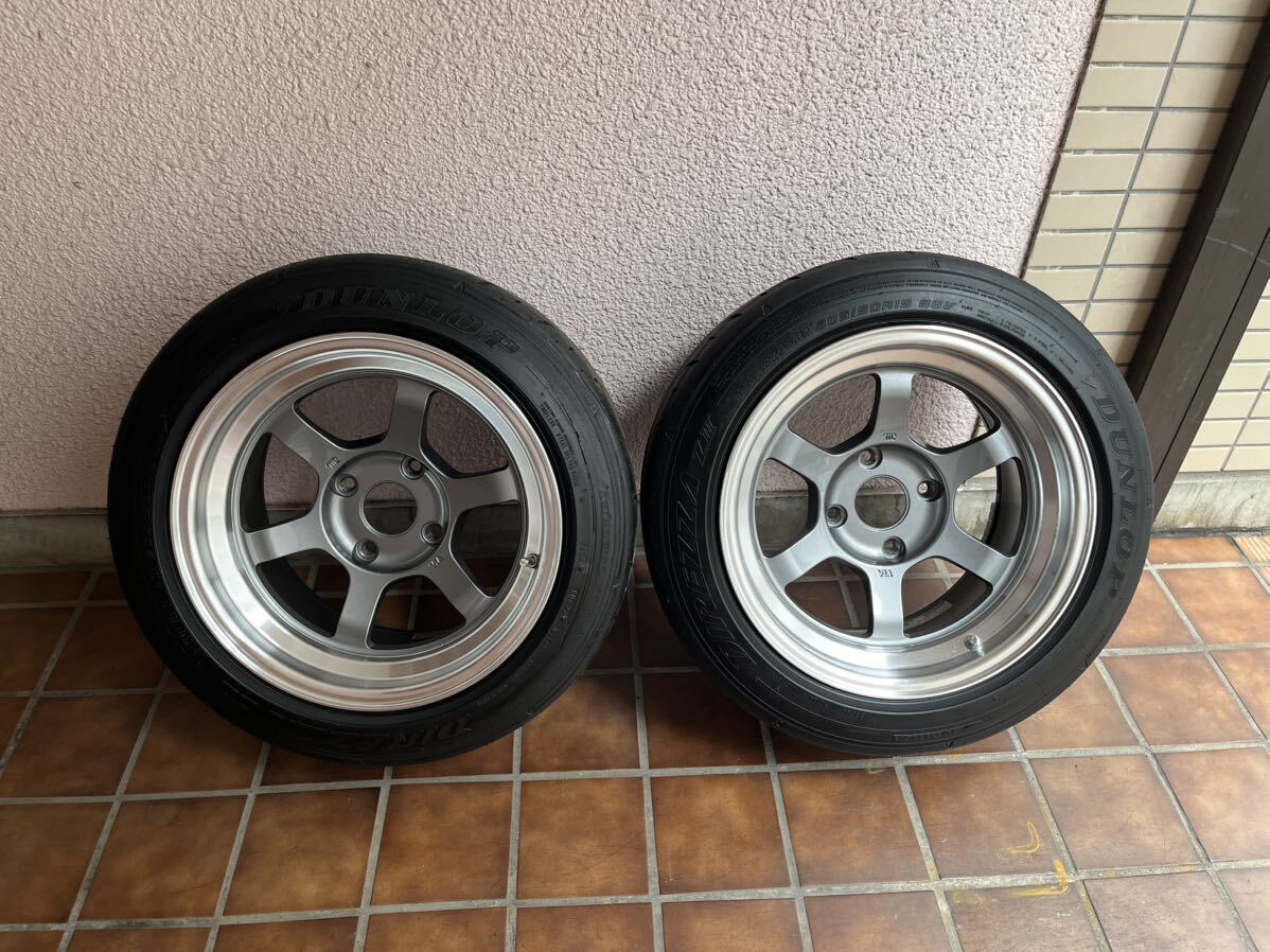 RAYS TE37V 15インチ 8.5J −5 4H/114.3 ガンメタ 廃盤