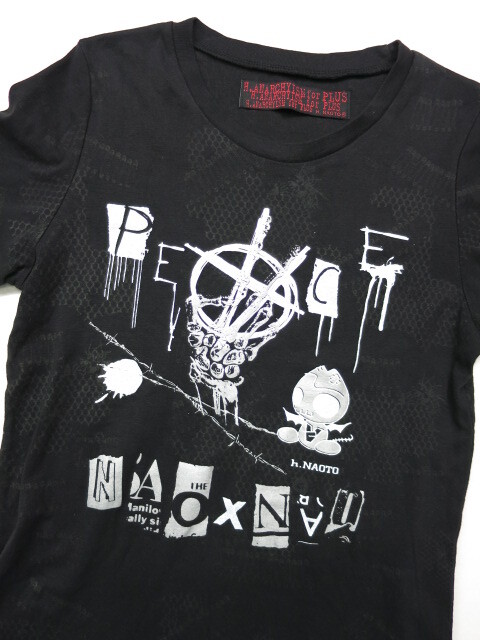 h.ANARCHY パンクプリントTシャツ / h.NAOTO エイチナオト h.ANARCHY パンクプリントTシャツ / h.NAOTO エイチナオト