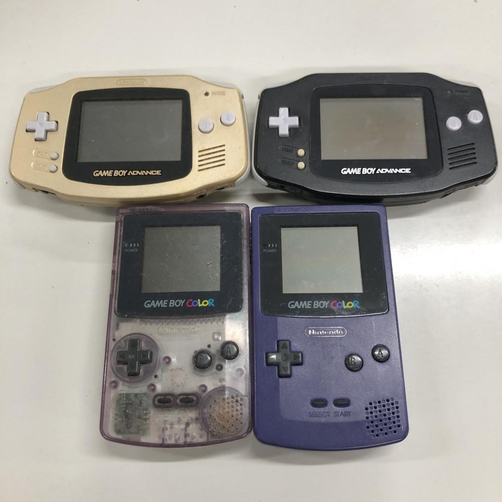 【ジャンク】ゲームボーイアドバンス 2台 ゲームボーイカラー 2台 本体のみ GAME BOY COLOR GAME BOY ADVANCE Nintendo 任天堂
