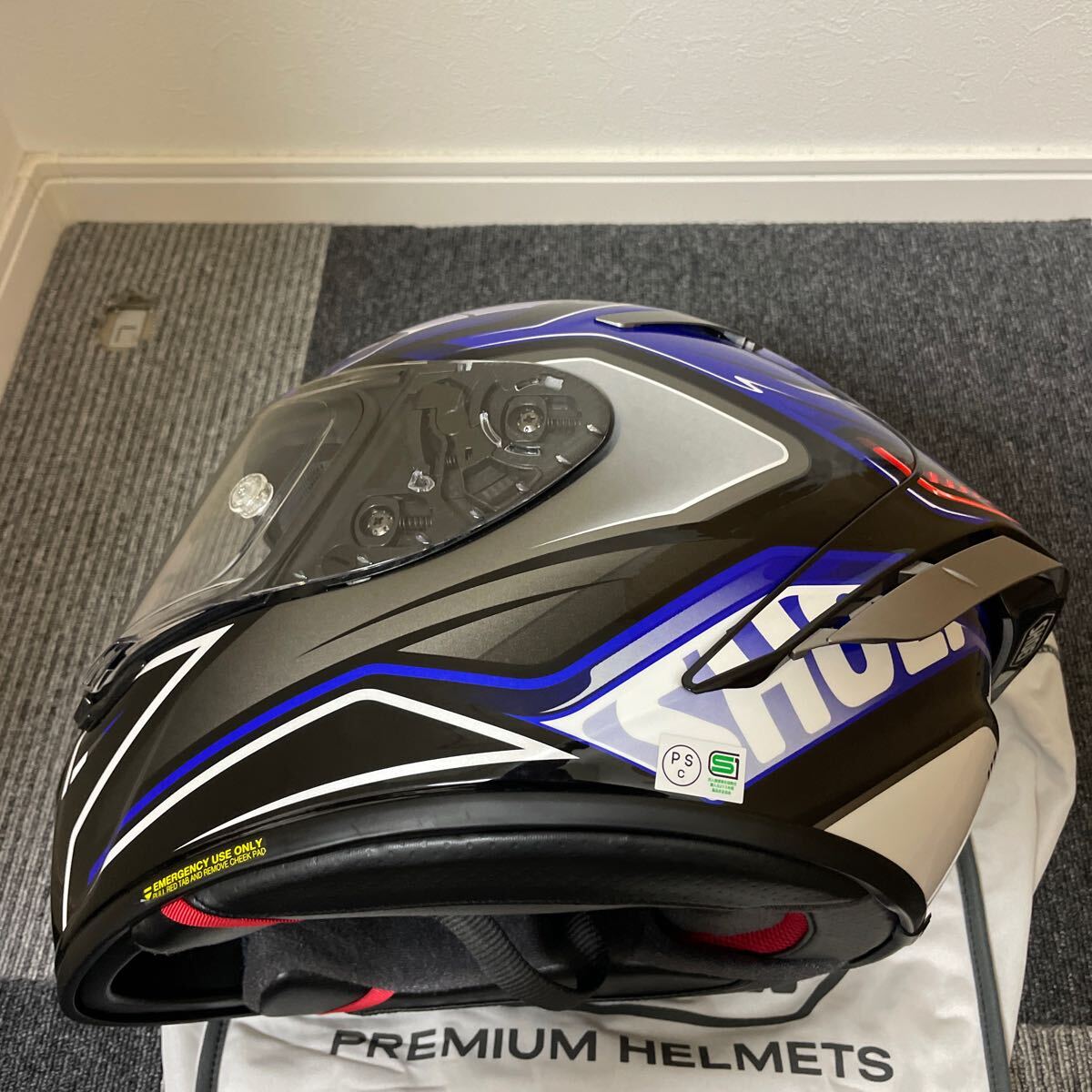 超美品 SHOEI ショウエイ X-Fourteen X-14 X14 AERODYNE エアロダイン TC-2 Mサイズ 2021年1月 フルフェイスヘルメット (184)