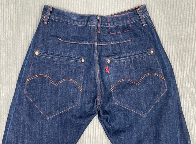 2000AW Levi's красный LEVI\'S RED 1st COMFORT BL First комфорт голубой линия цельный разрезание надпись 29x32 полный размер 75x78 [ta-1206]