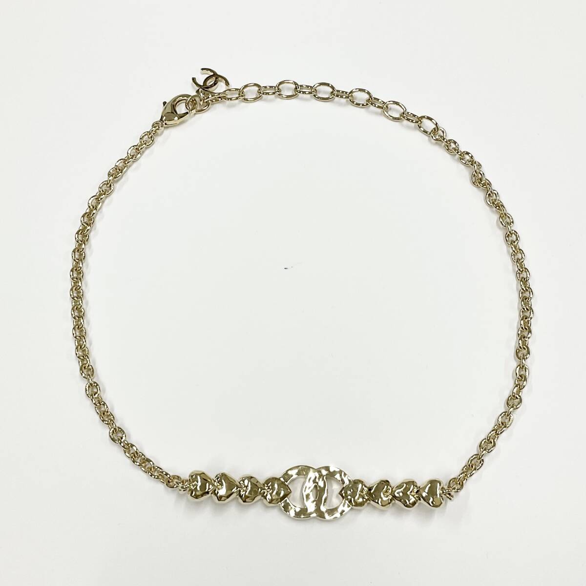 ハートココマーク◆送料込♪【CHANEL】24AW チョーカー ABC855 M10474 シャネル ココマーク ハート ラインストーン チョーカー
