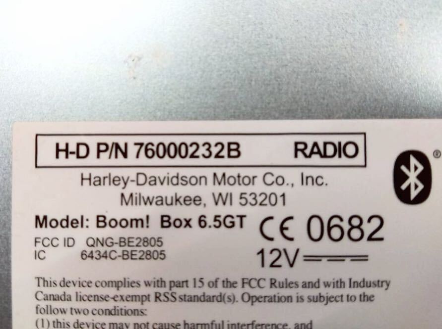 《HD627》ハーレーダビッドソン ツーリング 純正 オーディオ 76000232B 中古美品_画像9
