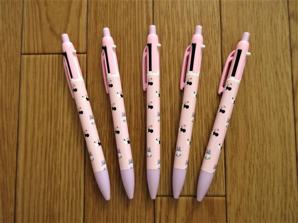 ディズニー　ミニー＆デイジー　多機能ペン　5本セット　シャープペン＆黒・赤 2色ボールペン　ミニーマウス　デイジーダック　ボールペン_画像1