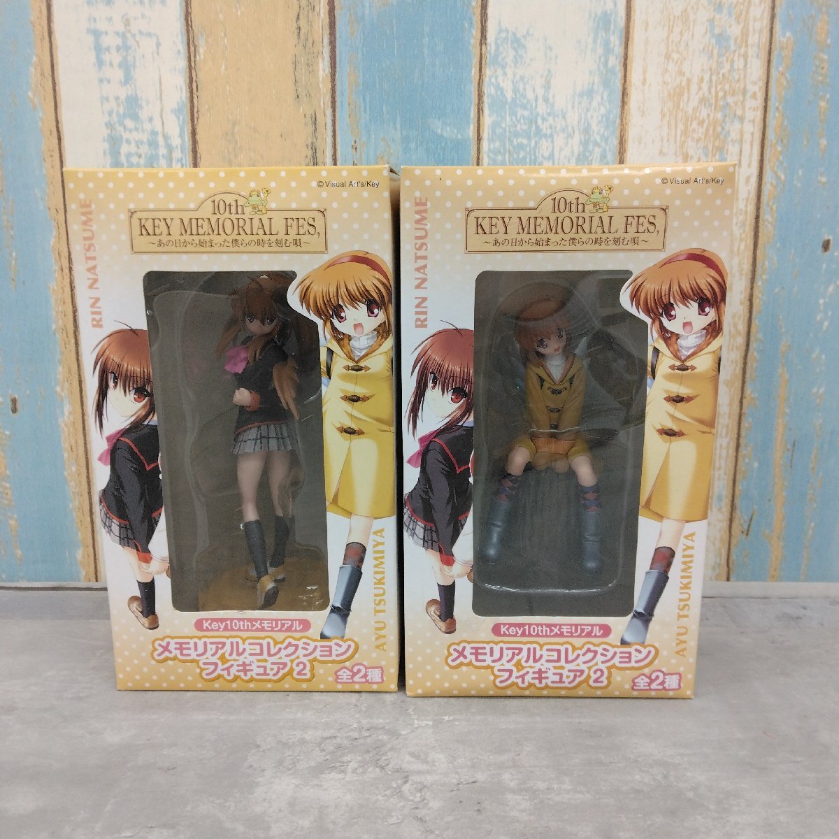 フリュー(アミューズメント景品)10th KEY MEMORIAL FES， メモリアルコレクションフィギュア2 棗 鈴/月宮あゆ まとめ2個セット 未開封品