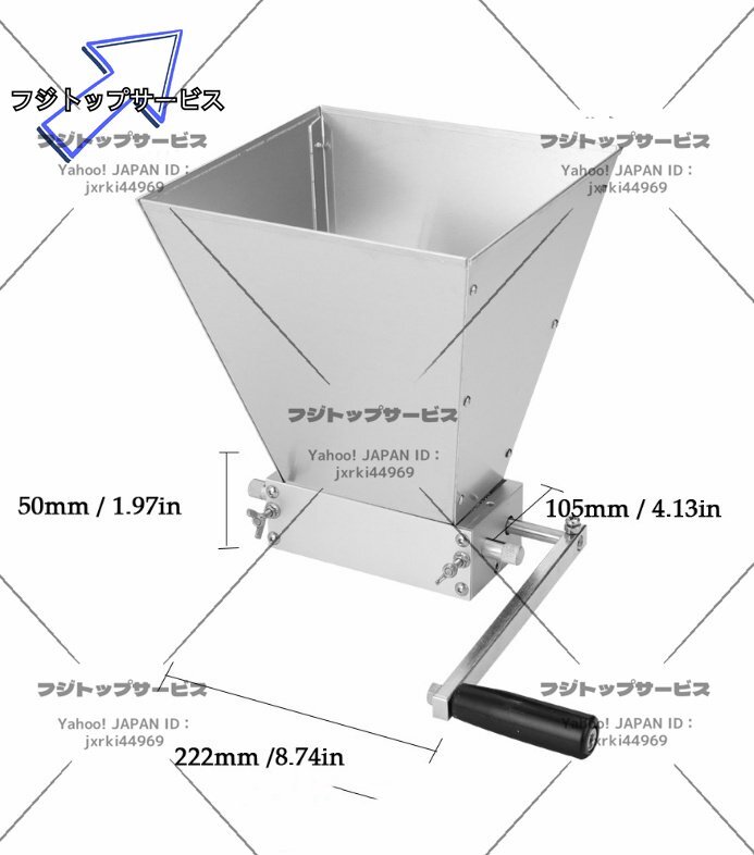 大麦ミル 麦芽モルトクラッシャー 大麦脱穀器 ホッパー容量3.5Kg 大麦ミル 麦芽モルトクラッシャー 大麦脱穀器 ホッパー容量3.5Kg