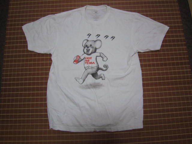 BA36★一度のみ着用★TENGA（テンガ）×漫☆画太郎コラボTシャツ★白/XL