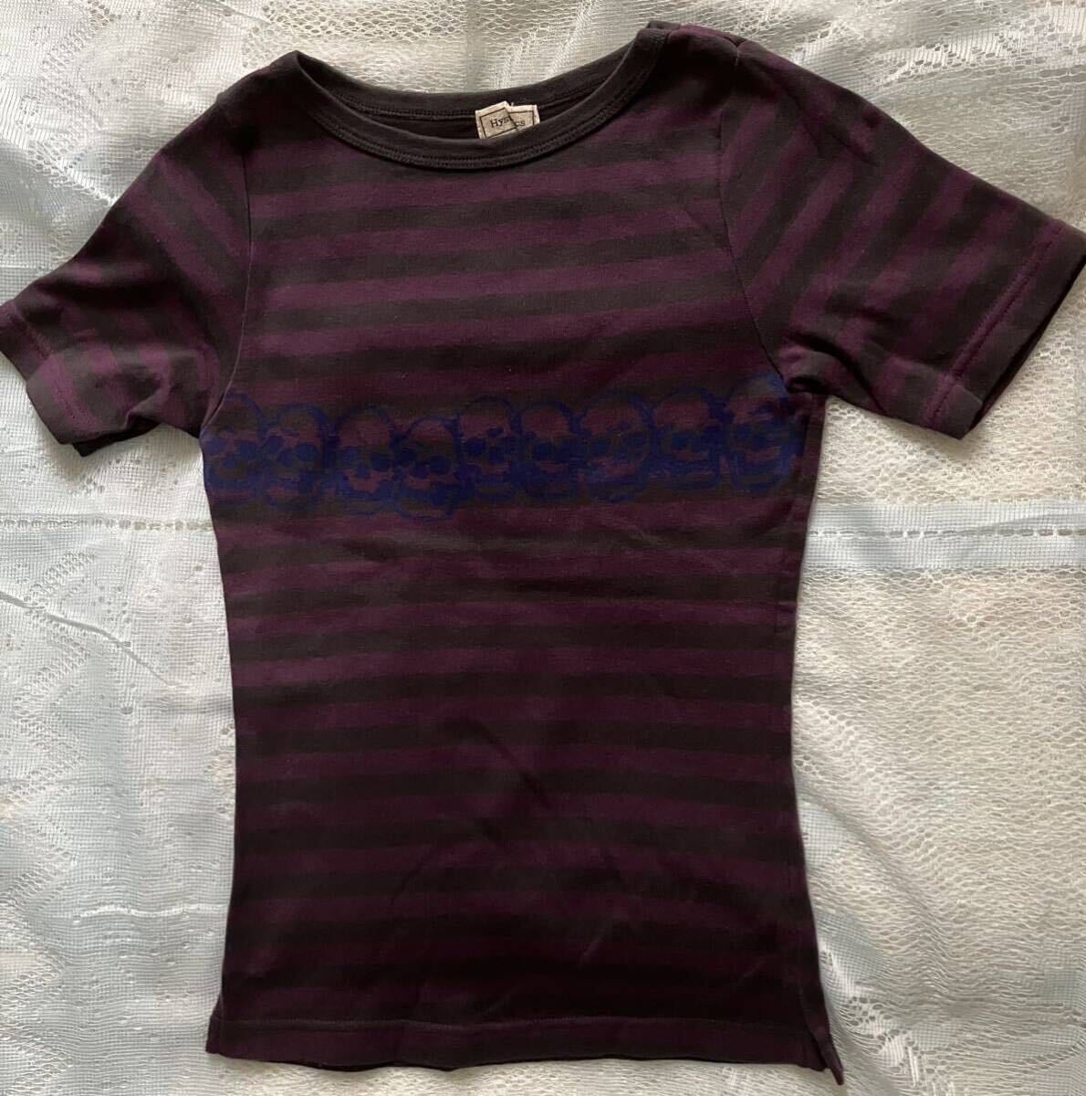 ヒステリックグラマー　半袖Tシャツ　ドクロ　紫