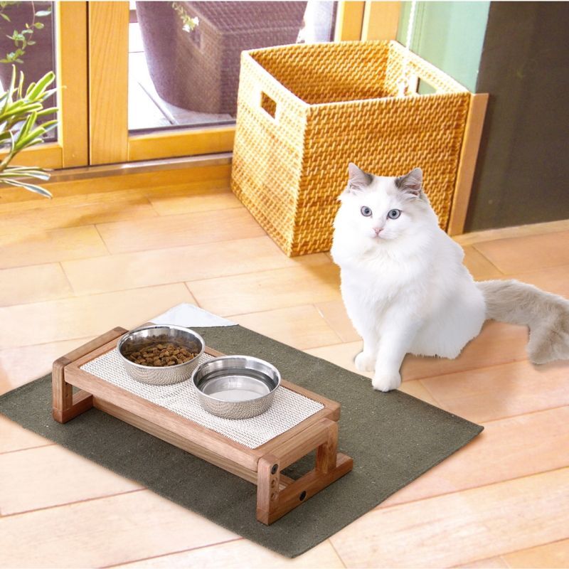 ペティオ necoco 高さと角度を変えられるウッディキャットテーブル