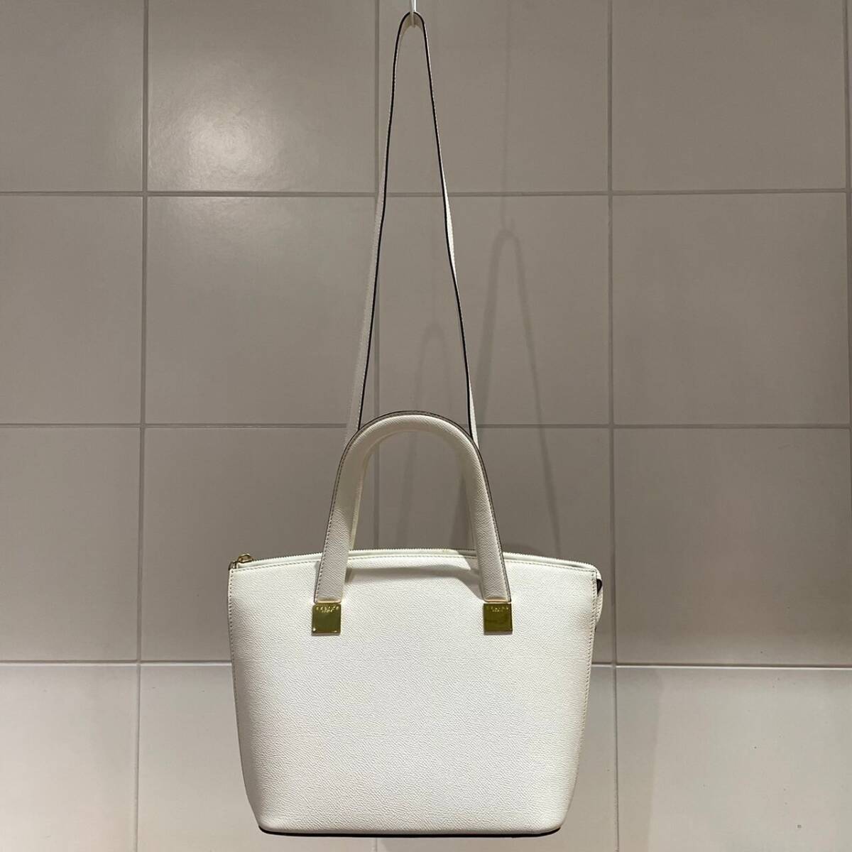 NO/vintage vintage CELINE〈ヴィンテージセリーヌ〉ハンドバッグ ホワイト
