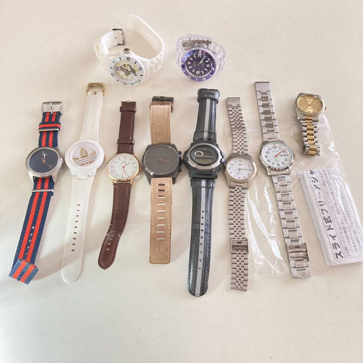 517-0282 腕時計 まとめて 10点　adidas CASIO SINNIS DW ICE NIXON など 