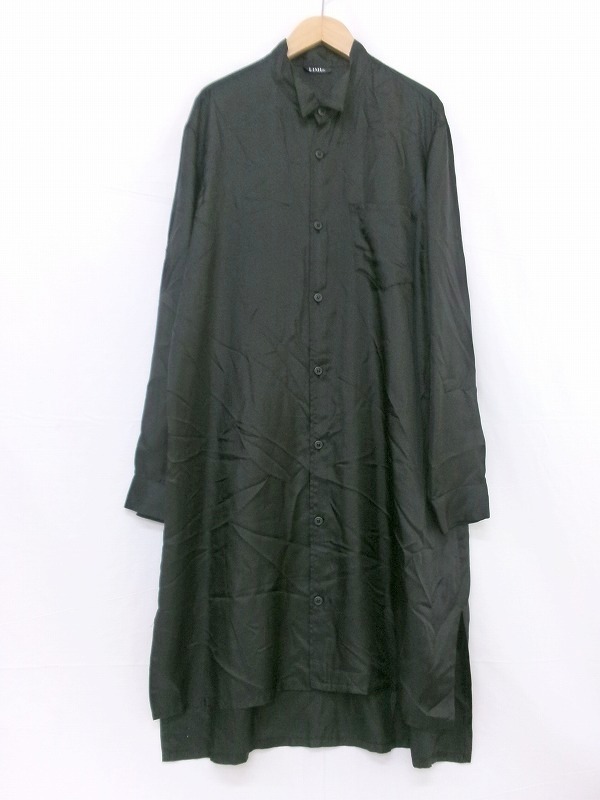 LIMI feu リミ フゥ シャツワンピース ブラック ポリエステル100% S LV-B29-905 ワンピース　Dress