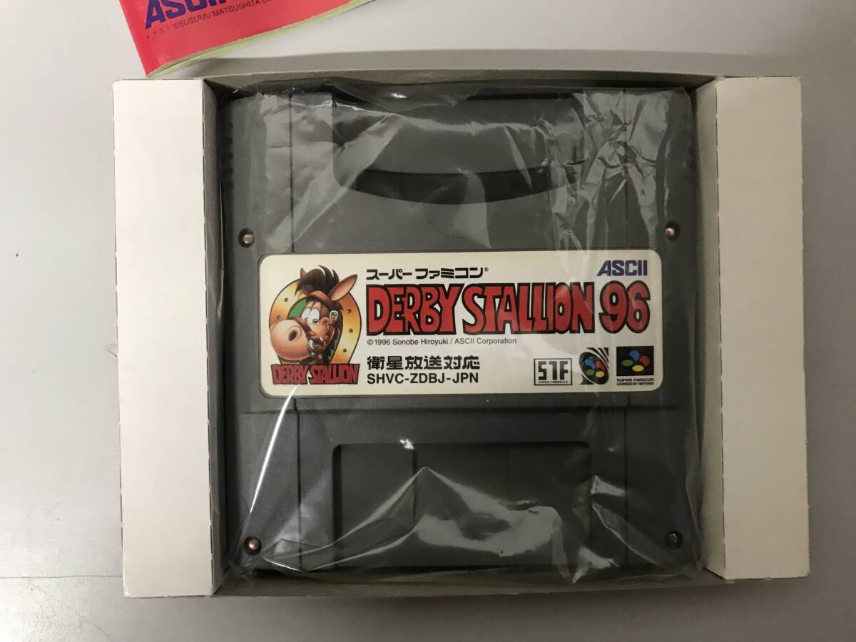 起動確認済み　スーパーファミコン　ダービースタリオン96　箱　取説　はがき゛あり_画像10