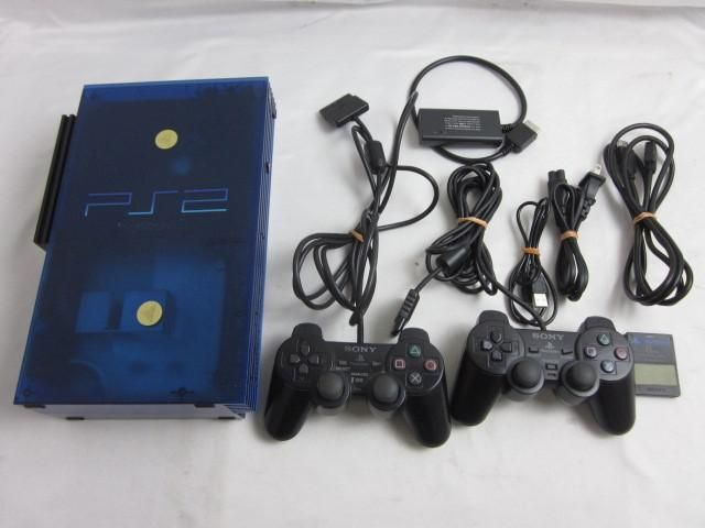 【同梱可】中古品 ゲーム プレイステーション2 PS2 本体 SCPH-37000 オーシャンブルー 動作品 周辺機器あり