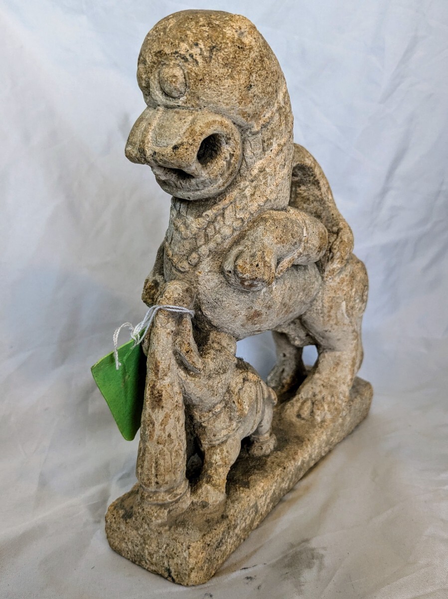 狛犬　石像　骨董 狛犬 骨董 石像