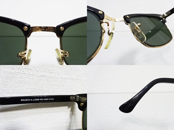 廃盤 良品 B&L 黒 W1481 クラブマスタースクエア レイバン 廃盤 良品 B&L 黒 W1481 クラブマスタースクエア レイバン