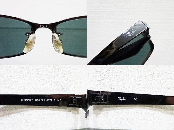 廃盤 RayBan RB3326 004/71 57口16 ガンメタルフレーム グレイ 廃盤 RayBan RB3326 004/71 57口16 ガンメタルフレーム グレイ