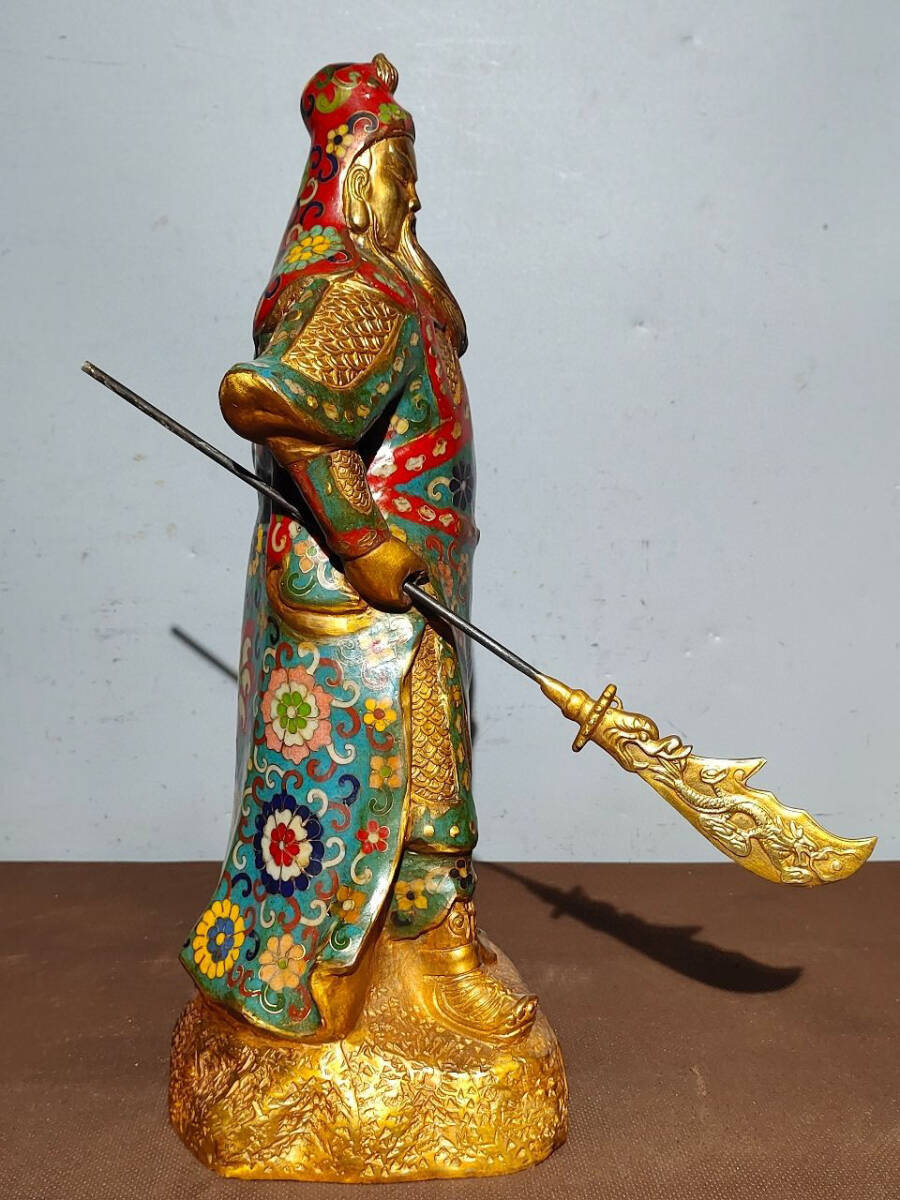 古寶奇蔵】銅製・塗金・象鼻財神降魔杵・置物・賞物・中国時代 古寶奇蔵】銅製・塗金・象鼻財神降魔杵・置物・賞物・中国時代