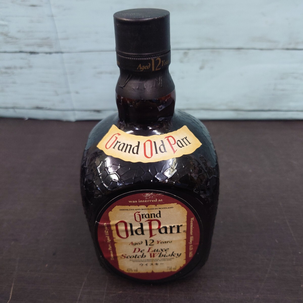 錬A◆704 【未開栓】Grand Old Parr グランド オールドパー 12年 デラックス ウイスキー 750ml 43%