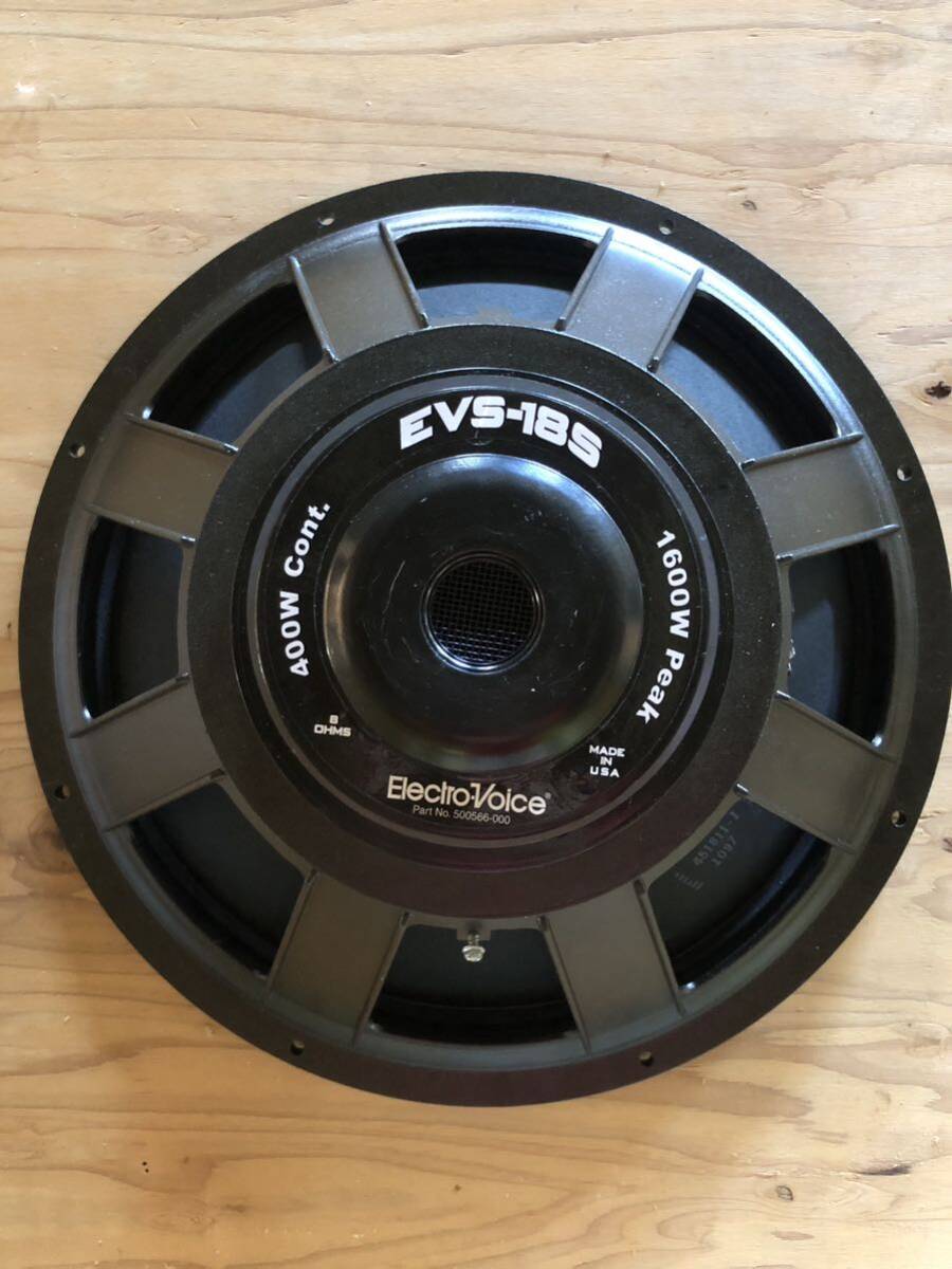 ジャンク　美品　スピーカー　ウーハーユニット　Electro-Voice EVS-18S エレクトロボイス