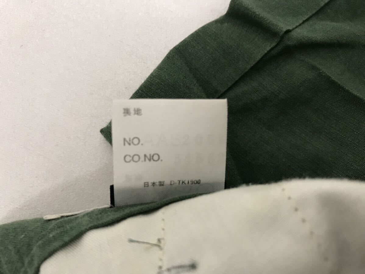 本物ジュンメンJUN MENレーヨン麻リネンスラックスパンツサーフアメカジミリタリーワークビジネススーツゴルフカーキ74S日本製メンズ_画像5