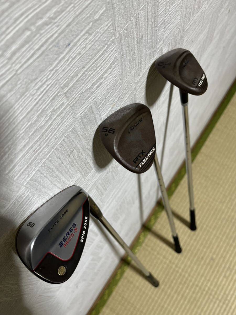 激レア プロ支給品 ホンマ等 ウェッジ3本セット50度/56度/64度 X 激レア プロ支給品 ホンマ等 ウェッジ3本セット50度/56度/64度 X