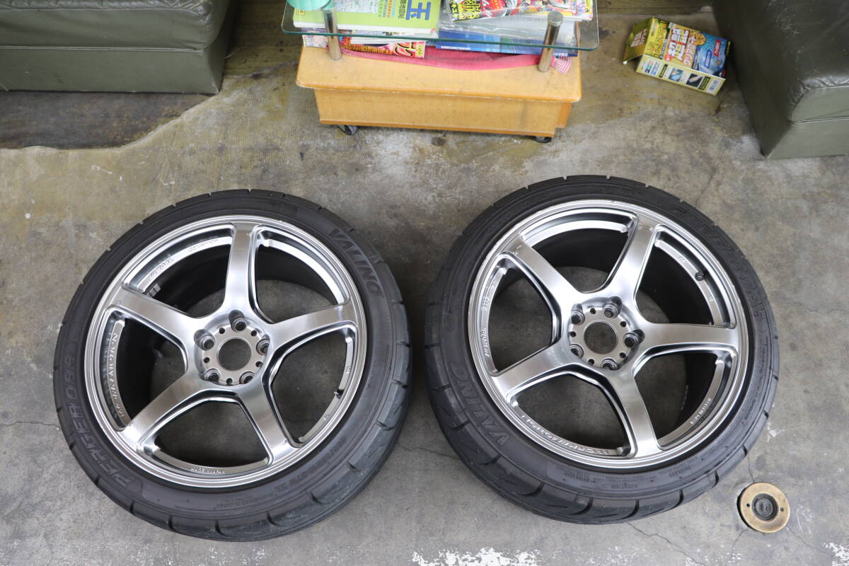 中古　２本　WORK　EMOTION WFT ワーク　エモーション　18inc 114.3 5穴 IS38 9 1/2J 265/35R18 レクサス　USE30　IS