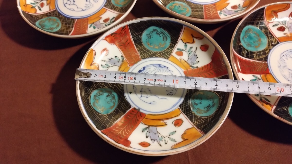  old Imari Imari overglaze enamels medium-sized dish pastry plate delivery .. map three tsu break up 4 customer 