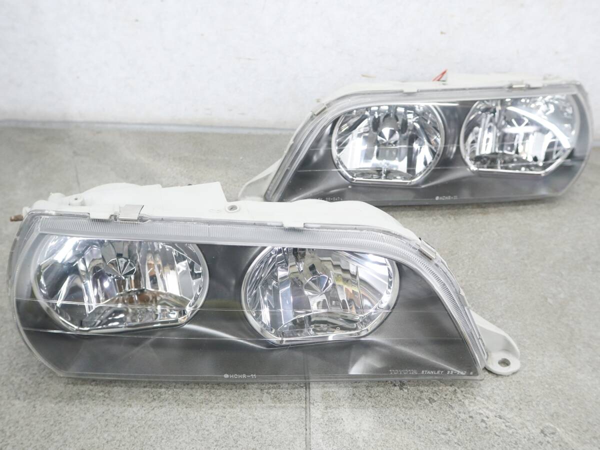 100系 チェイサー 純正 中古 ヘッドライト 左右セット 割れ無し 100系 チェイサー 純正 中古 ヘッドライト 左右セット 割れ無し