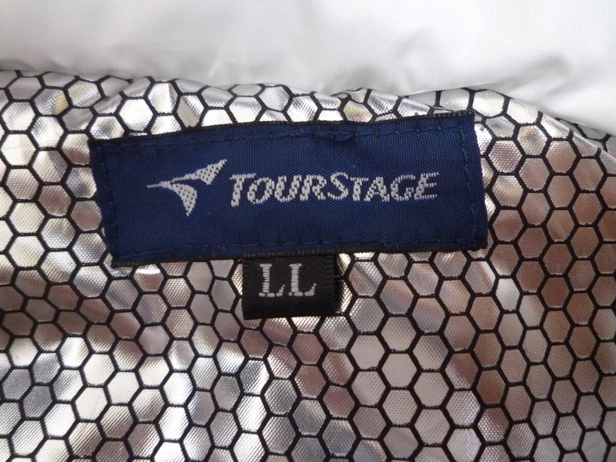 半額ストア TOURSTAGE ツアーステージ 中綿アルミ蒸着加工ベストジャケット ツアーステージ