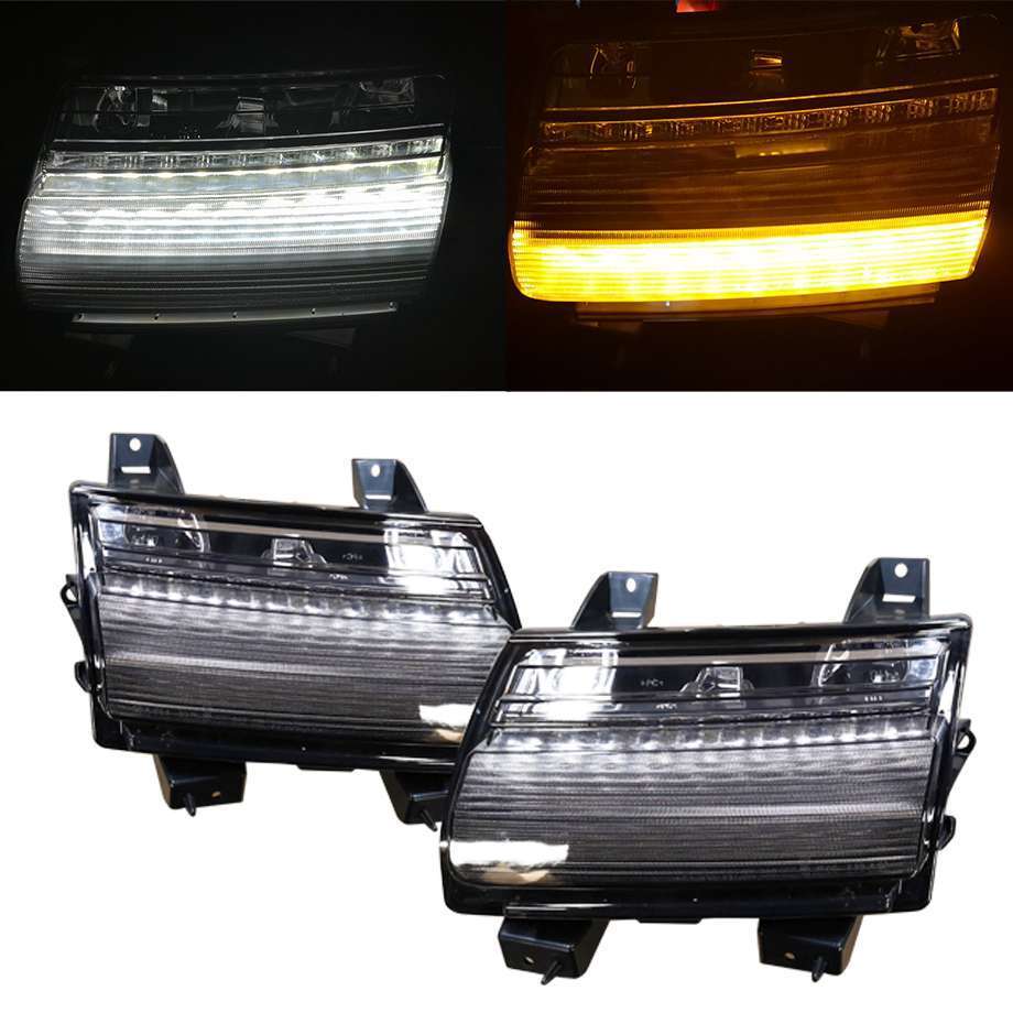 カリフォルニアマッドスター 18y- ジープ ラングラー JL ハロゲン車用 LEDシーケンシャルターンシグナル フロントウインカー スモーク